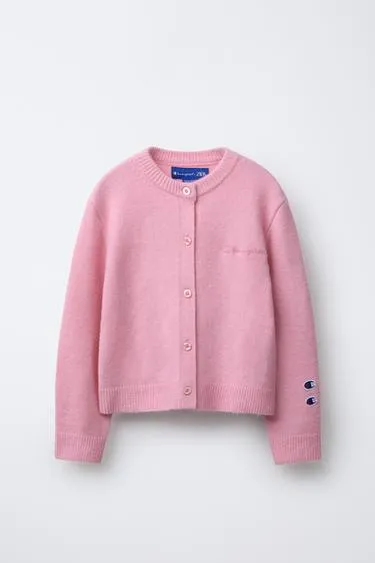 Трикотажный кардиган с нашивками CHAMPION ® X ZARA