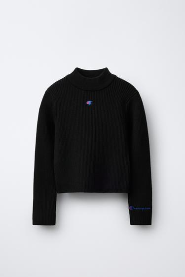 Zara Джемпер в рубчик с воротником-стойкой CHAMPION ® X ZARA