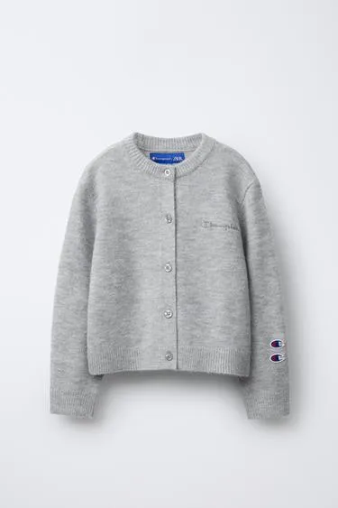 Трикотажный кардиган с нашивками CHAMPION ® X ZARA