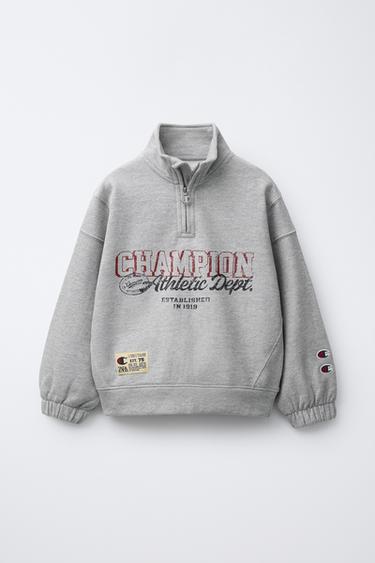 Zara Толстовка с текстом CHAMPION ® X ZARA