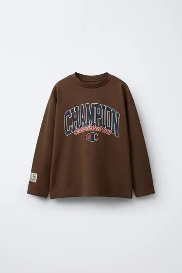 Футболка с принтом логотипа CHAMPION ® X ZARA