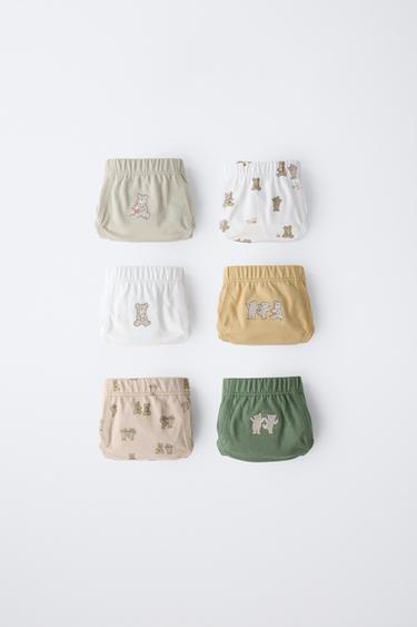 Zara 2-6 лет/набор из шести трусов с медвежатами купить с доставкой.