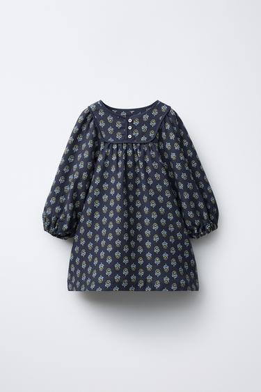 Zara Платье с цветочным принтом