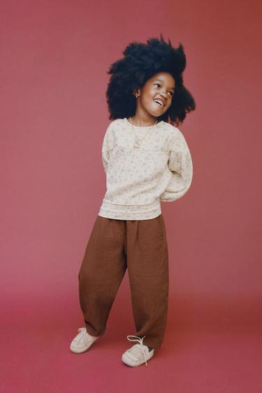 Zara Брюки BAGGY с декоративной строчкой