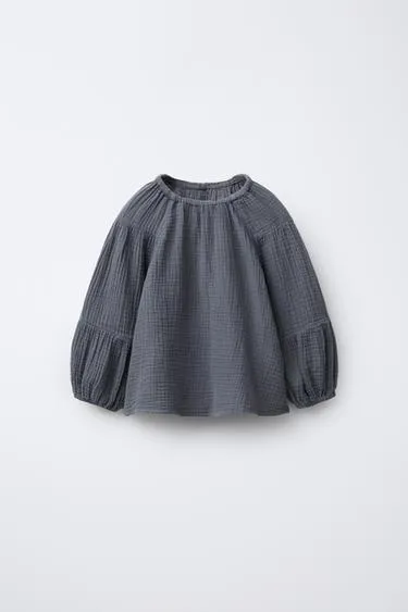 Блузка из хлопковой газы- Заказать в России