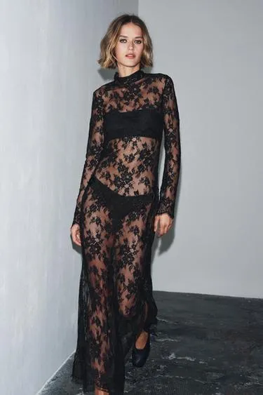 Кружевное платье с открытой спиной- Заказать в России