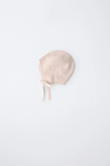 Чепчик из хлопка и шерсти- Заказать в России