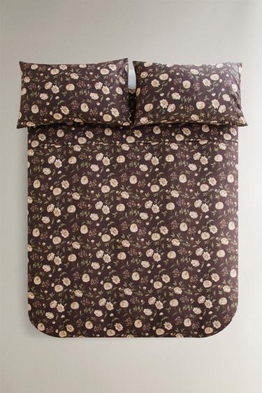 Zara Покрывало с цветочным принтом