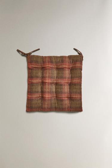 Zara Подушка для сиденья в клетку