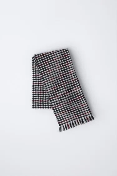 Шарф SOFT TOUCH в клетку «гусиная лапка»