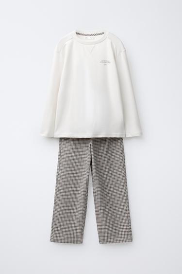 Zara 6-14 лет/пижама в контрастную клетку купить с доставкой.