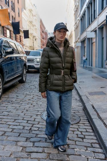 Zara Короткий приталенный анорак WATER REPELLENT WINDPROOF