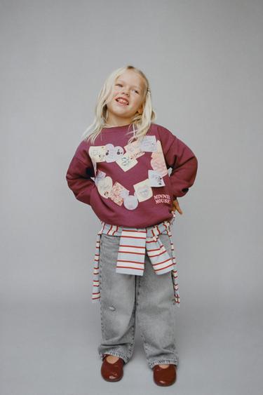 Zara Толстовка с нашивками MINNIE MOUSE AND FRIENDS © DISNEY