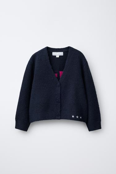 Zara Кардиган с контрастным текстом