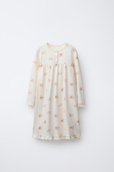 Zara 2-6 лет/пижама-ночная рубашка с принтом «собачки» купить с доставкой.