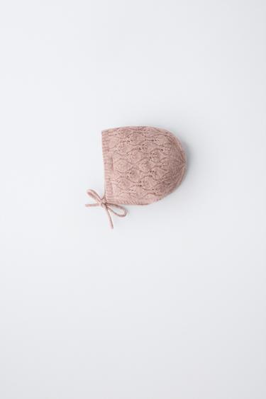 Zara Трикотажный чепчик «листочки»