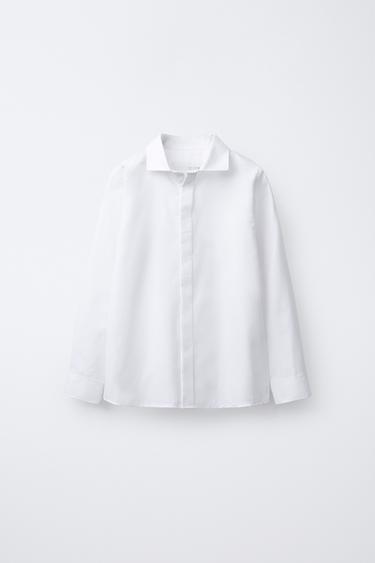 Zara Рубашка из рельефной ткани