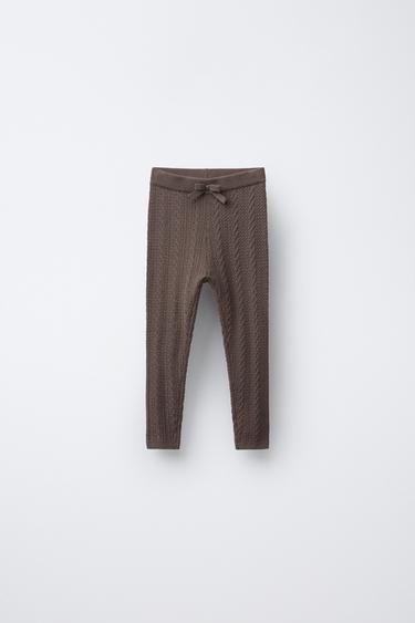 Zara Трикотажные легинсы с косами