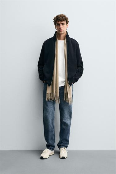 Zara Куртка в рубчик на молнии