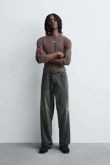 Zara Джинсы BAGGY FIT с перекрученным швом