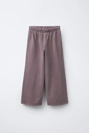 Брюки WIDE LEG с эффектом потертости
