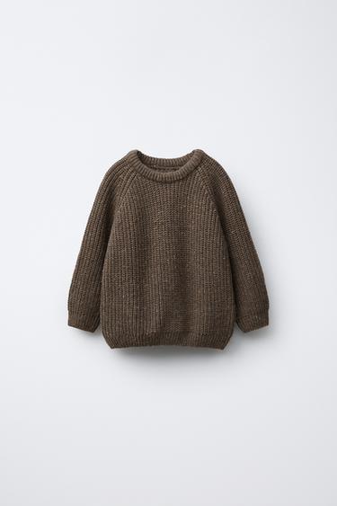 Zara Свитер крупной вязки с налокотниками