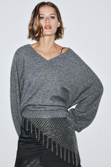 Zara Ремень-сетка с кольцами и бахромой купить с доставкой.