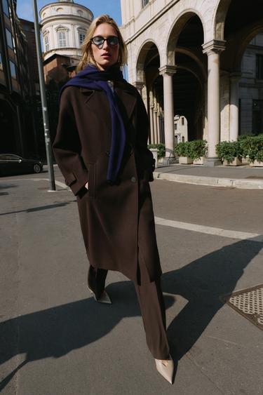 Zara Мягкое пальто оверсайз