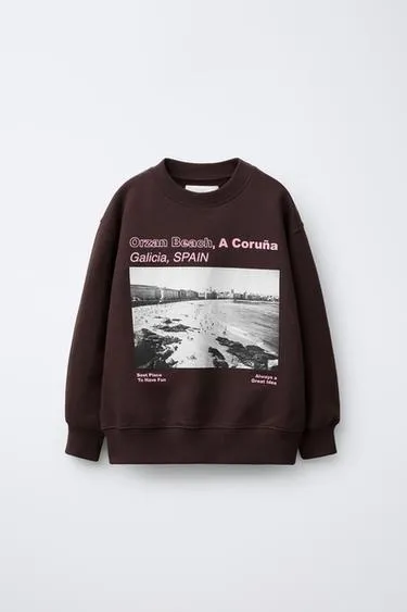 Толстовка с принтом а-корунья