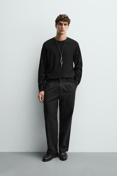 Zara Футболка с рельефным узором «вафля»