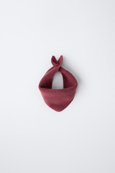 Zara Треугольная трикотажная бандана купить с доставкой.