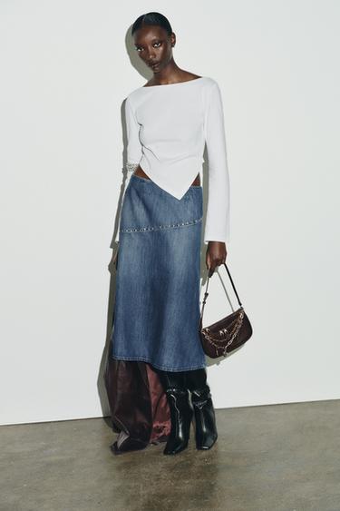 Zara Мини-сумка с декоративными подвесками