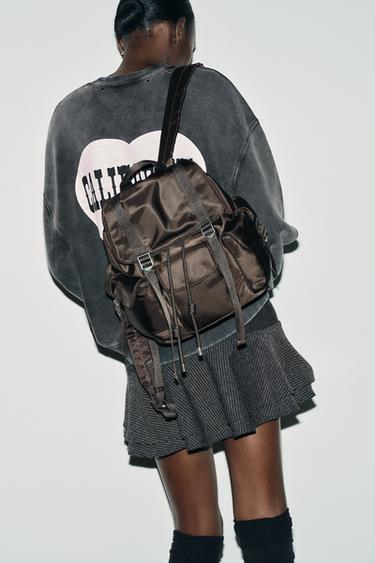 Zara Рюкзак со стропами купить с доставкой.