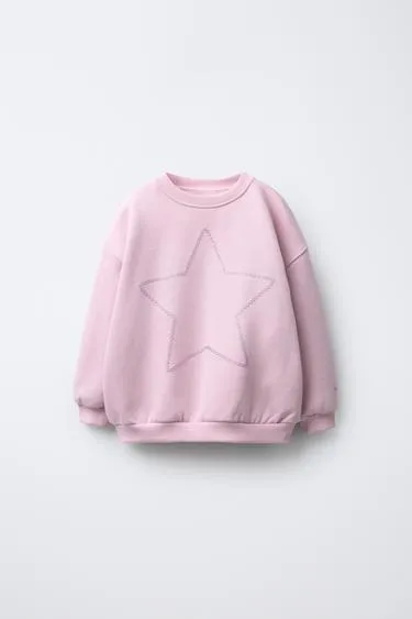 Толстовка «звезда» с рельефным блеском- Заказать в России