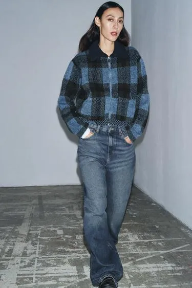 Кардиган в клетку