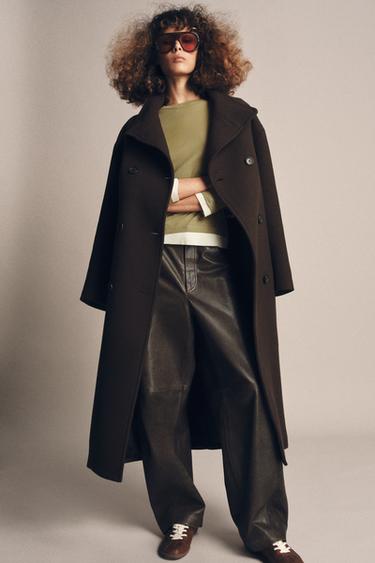 Zara Двойная футболка из хлопка SUPIMA®