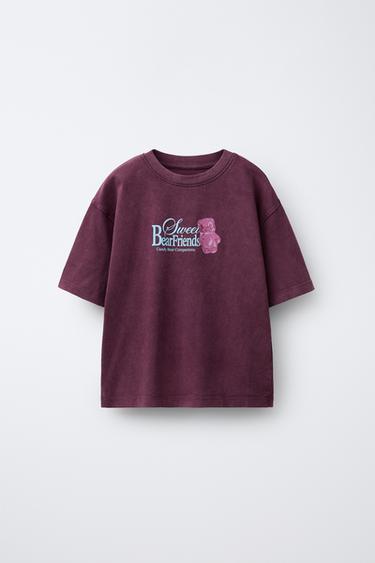 Zara Футболка с рельефным текстом