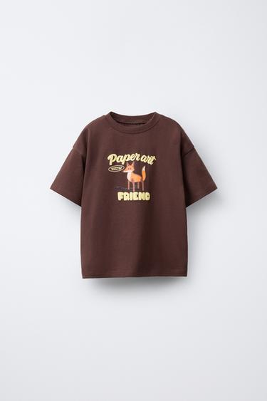Zara Футболка с рельефным принтом купить с доставкой.