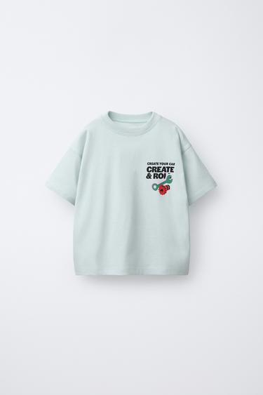 Zara Футболка с принтом автомобиля купить с доставкой.