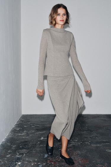 Zara Юбка миди асимметричного кроя