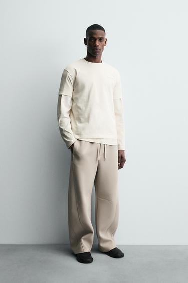 Zara Футболка с объемным текстом