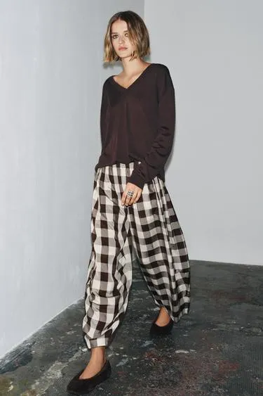 Брюки в клетку виши — ZW COLLECTION