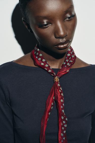 Zara Бандана с паутиной, украшенная шелком
