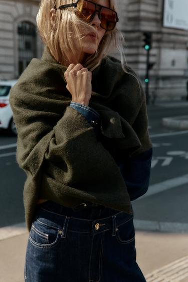 Zara Платок с бахромой