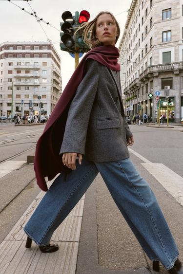 Zara Шарф из вискозного микса