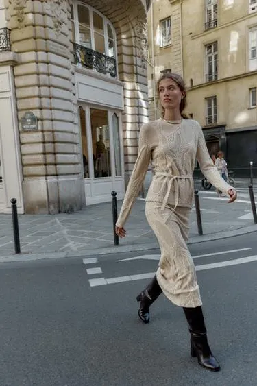 Топ с жаккардовым поясом