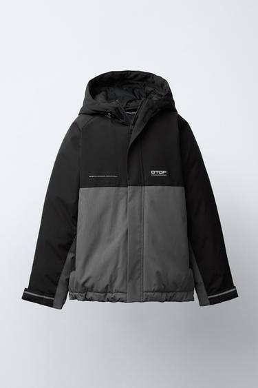 Zara Куртка COLOR BLOCK WATER REPELLENT купить с доставкой.