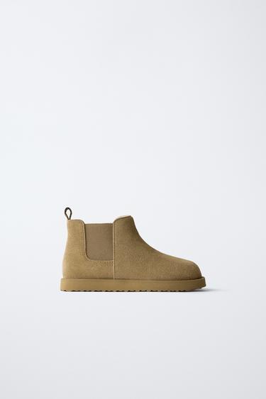 Zara Кожаные ботинки купить с доставкой.
