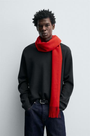 Zara Шарф с бахромой