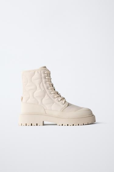 Zara Стеганые ботильоны